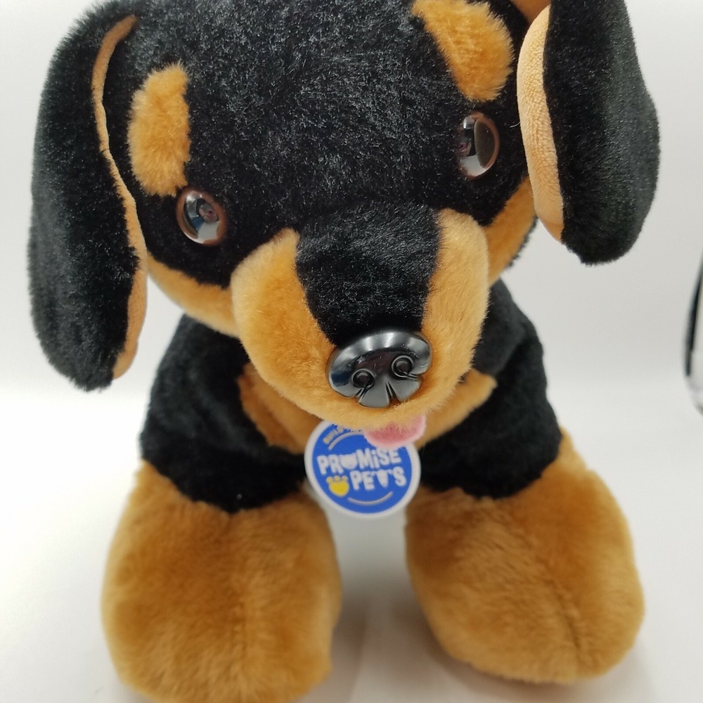 Build A Bear Promise Pets Dachshund Dog Brown Black 14 Inches
